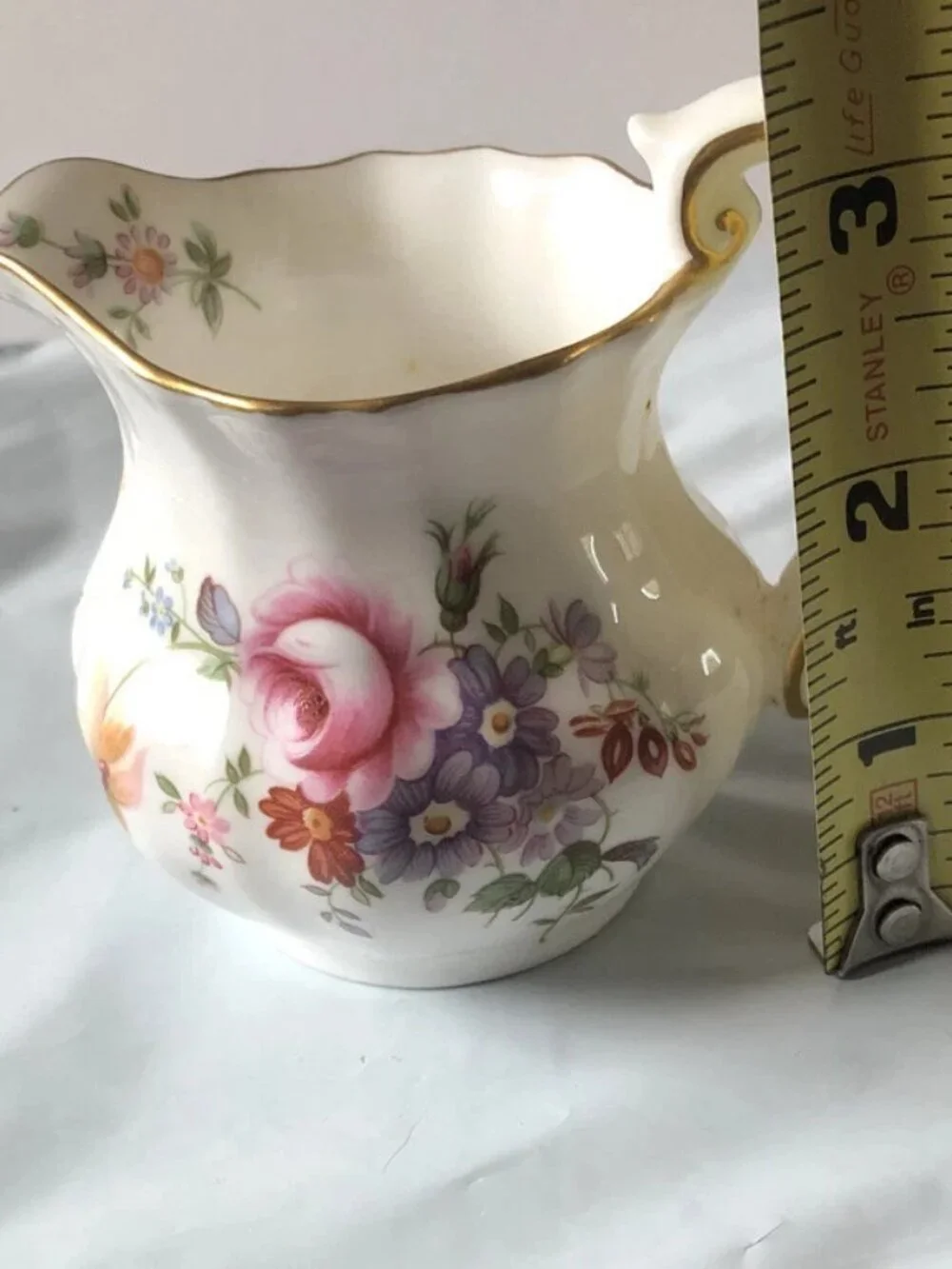 Vintage Royal Crown Derby Derby Posies 3” Bone China Creamer England